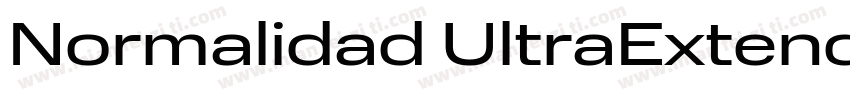 Normalidad UltraExtended Regular Re字体转换